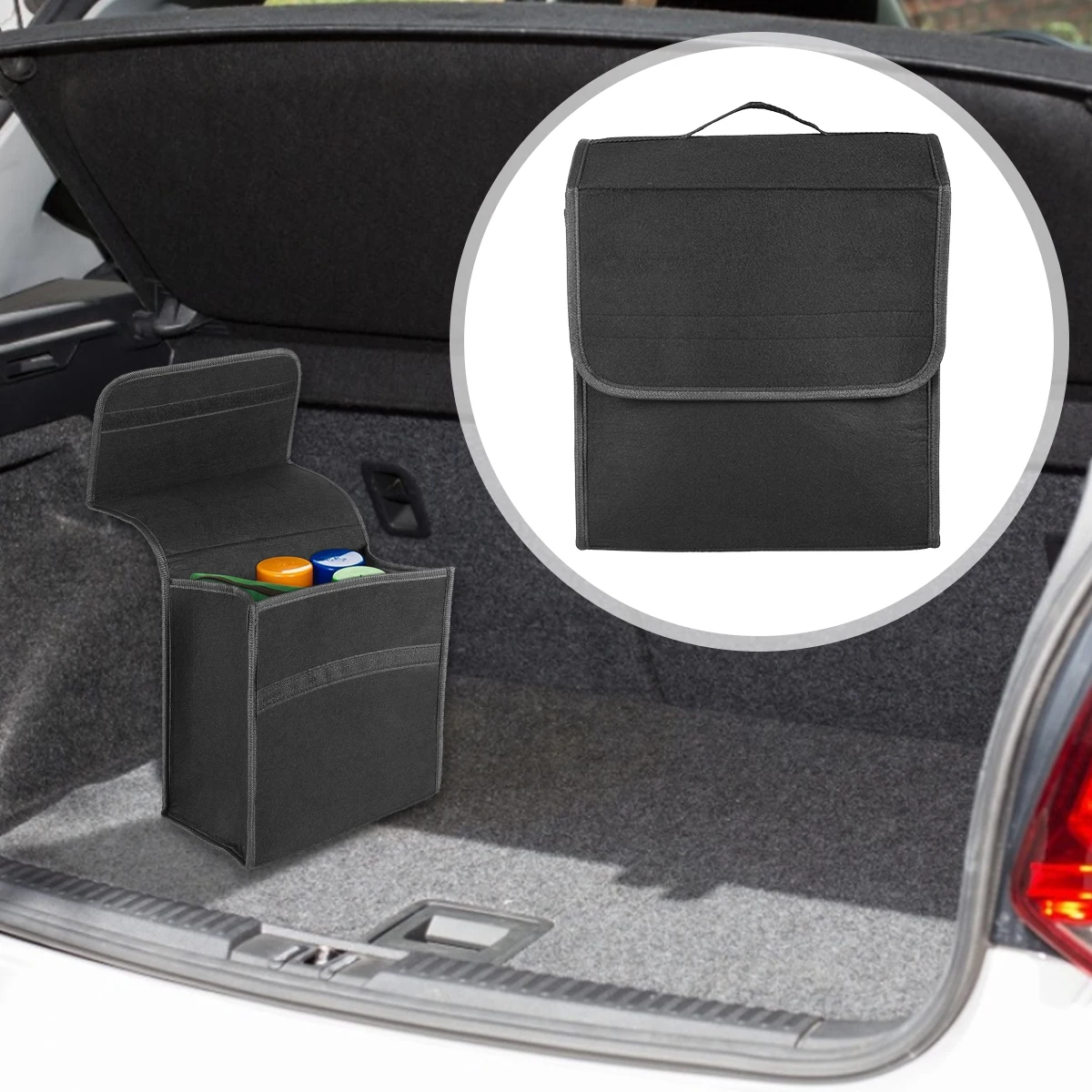 

Car Boot Organiser Bag Trunk Tidy Travel Accessories Anti Slip Boot Tidy Organiser Foldable Boot Storage Sturdy Enough