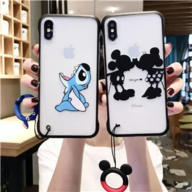 Милый мультяшный чехол для телефона для iPhone 11 Pro Max 6 6s 7 8 plus X Xr Xs Max 5S se силиконовый мягкий ТПУ чехол s для iPhone 7 забавные чехлы
