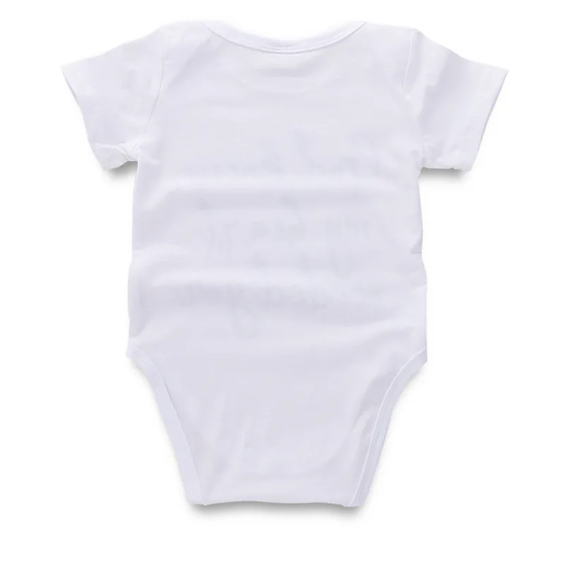 Забавные крошечные хлопковые детские боди с коротким рукавом белые комбинезоны