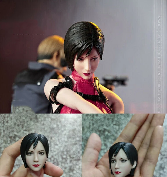 

In Stock 1/6 Ada Wong Head Sculpt Model Female Head Fit 12'' Girl Figure Doll