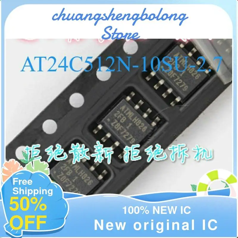 

10-200PCS AT24C512N-10SU-2.7 nuevo original