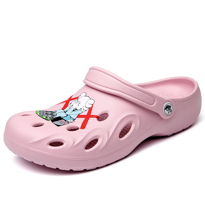 

Women's Summer Pattern Customized Clogs Light-Weight EVA Slip-on Sports Sandals Female Crocse Personal Design Beach Shoes