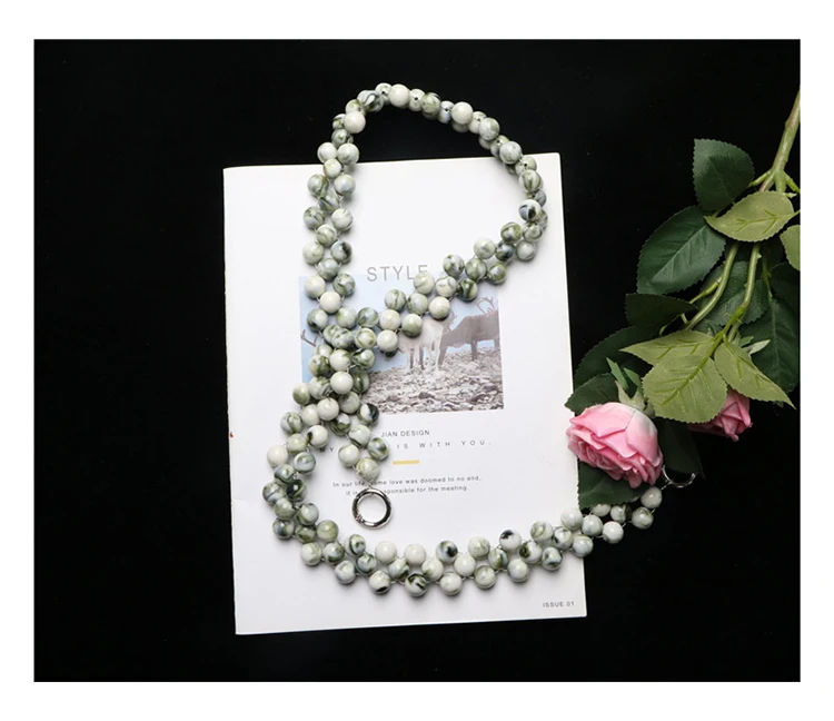 Расшитый бисером наплечный ремень для сумки аксессуары женский ручной ретро-Чехол кошелек 100 см длинный бисероплетенный наплечный ремень