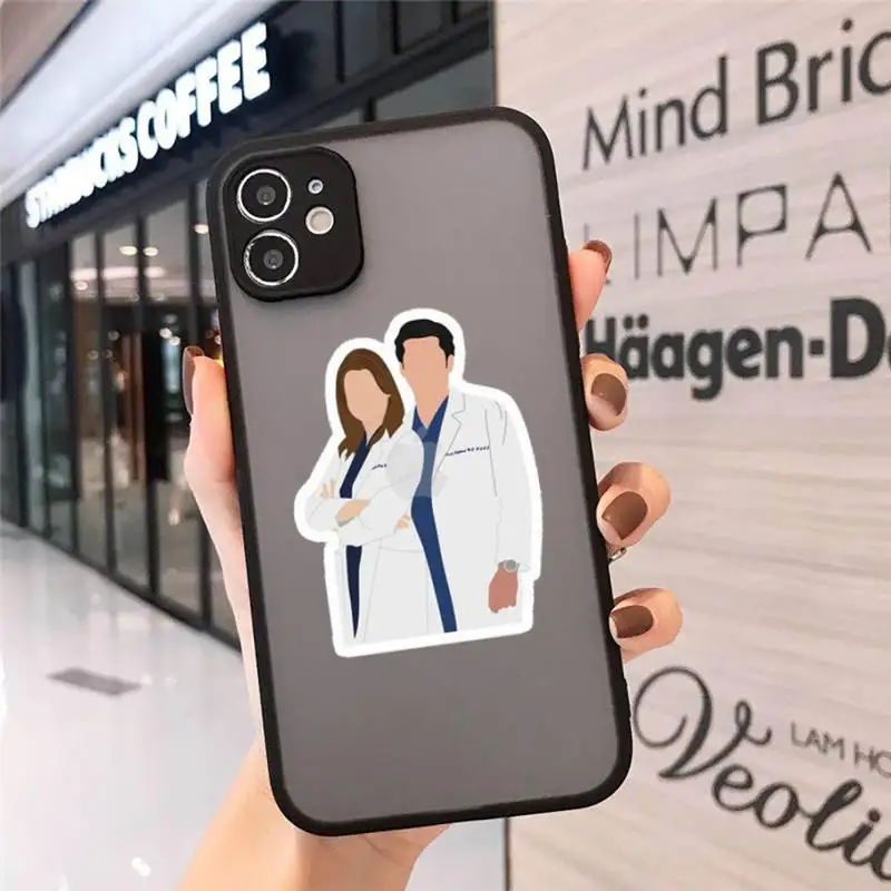 

Phone Case For iPhone 12 11 Mini Pro XR XS Max 7 8 Plus X Spain Cartoon Medicine Doctor Nurse Matte transparent cover