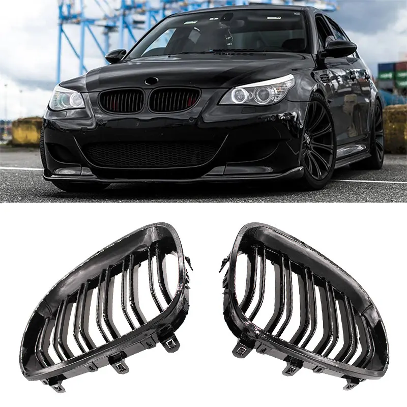 

Car Front Sport Grill Kidney Grilles Grill for BMW 5 Series M5 E60/E61 2003 2004 2005 2006 2007 2008 2009 2010 Gloss Matte Black