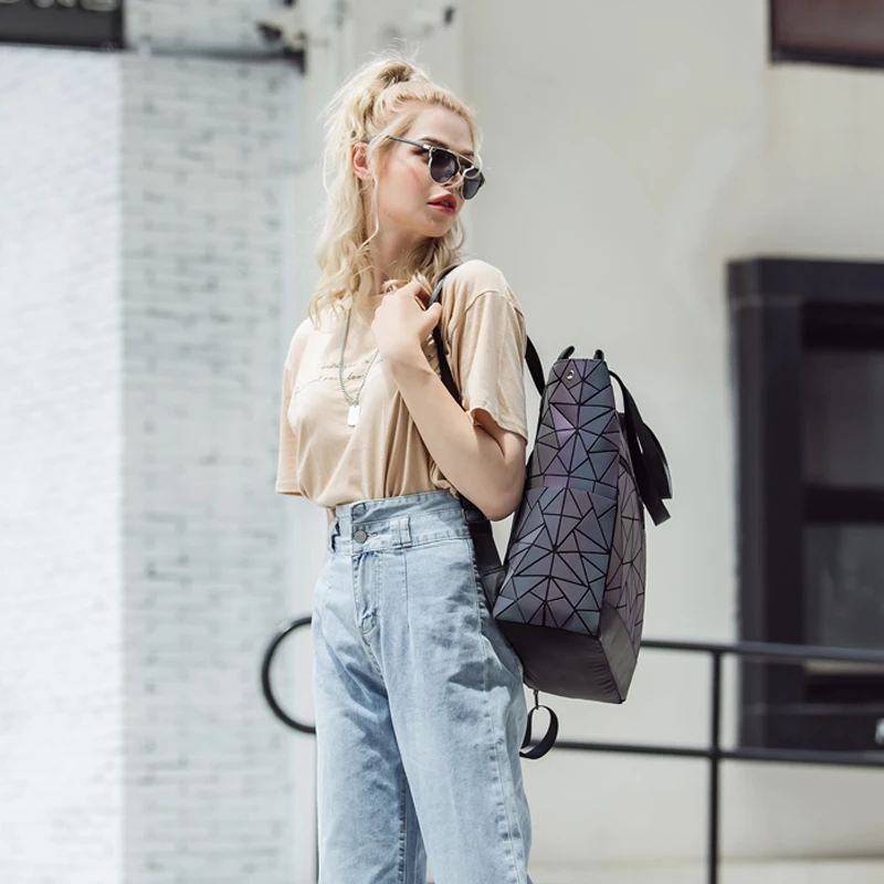 Лидер продаж Новый светящийся большой женский рюкзак женские рюкзаки