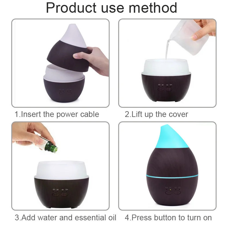 

300ml aromatherapy air humidifier aroma essential oil diffuser ultrasonic mist maker electric aroma diffuser fogger home sleep