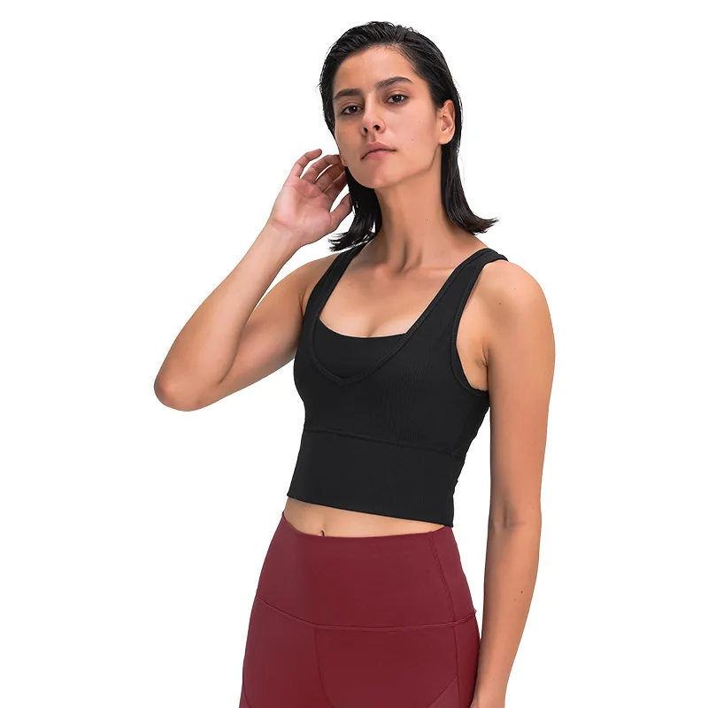 

Sport Yoga Vest Ribbon Women Bra Underwear Slim Pros And Cons Suitable Workout Running Moisture Wicking Athletic Solid Fitness