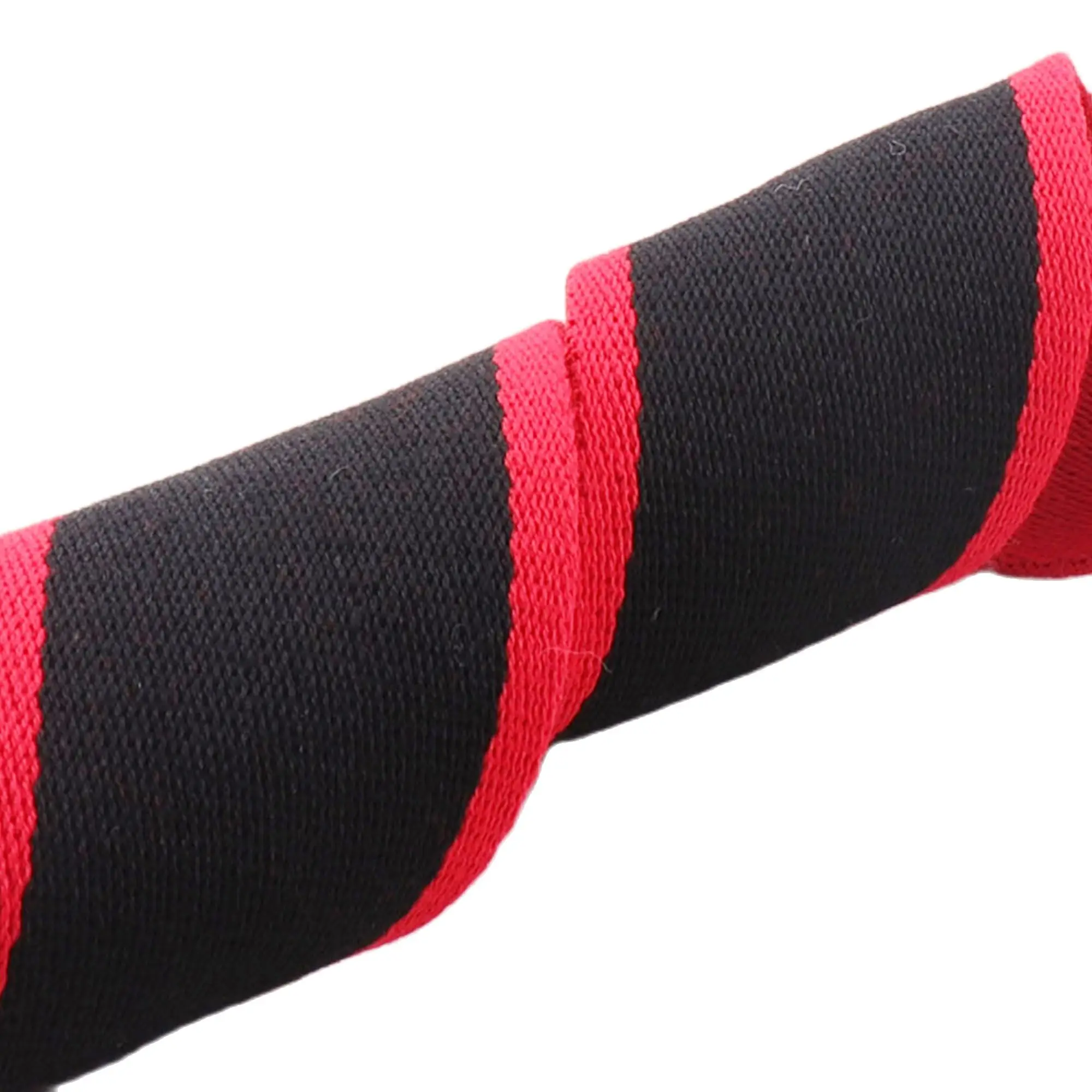 Тесьма хлопковая в черно красную полоску с красными краями 38/50 мм|Тесьма| |