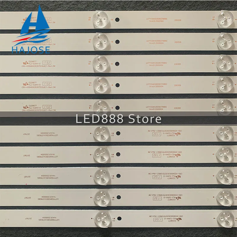 Светодиодная лента для подсветки lehua 55S370 0 haier 55UG2500 CRH-K55K6003030T0510R6C1-Rev1.3W - купить по