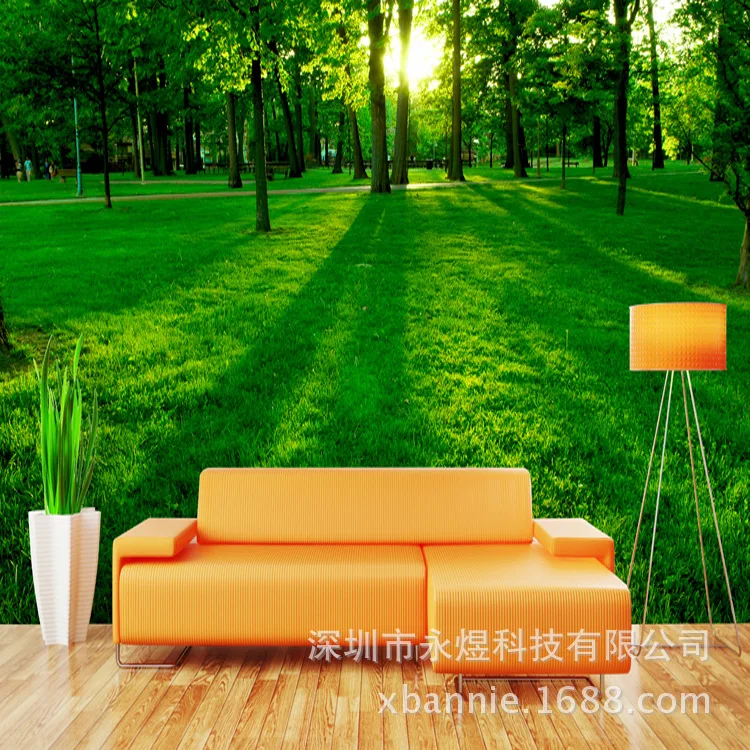 Большой 3D росписи Гостиная диван ТВ фон с изображением природных пейзажей