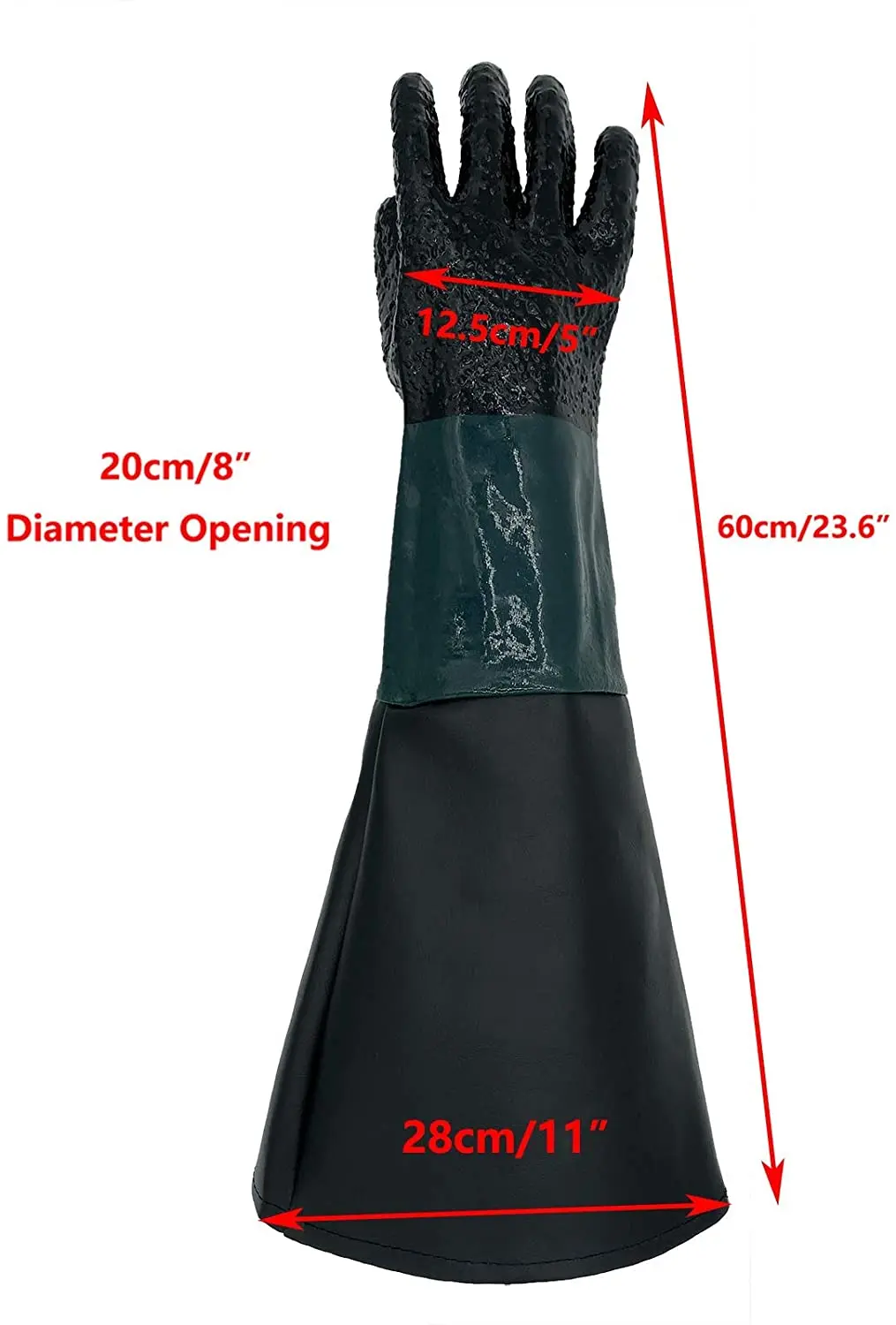 HOLDWIN 23 6 &quotрезиновые пескоструйные перчатки для пескоструйной обработки шкафов