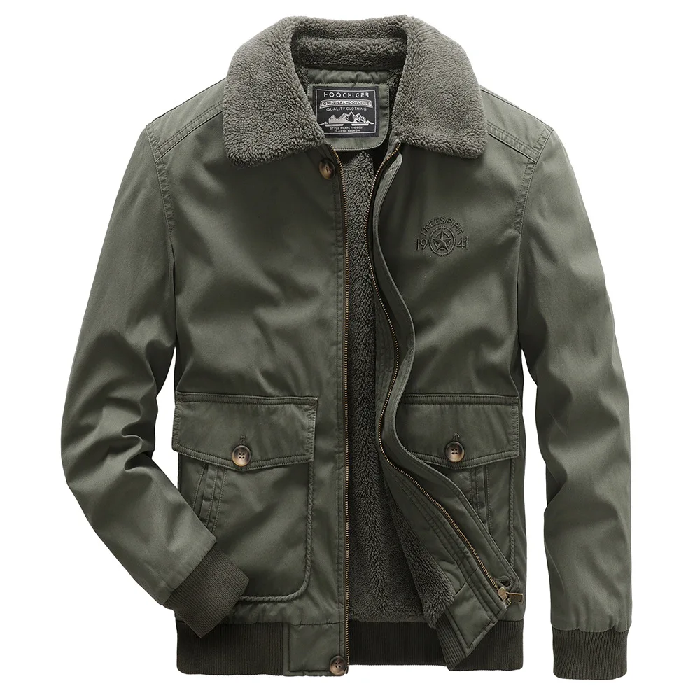 

Mens Military Parkas Outerwear Men's Clothing Pop New Winter Warm Jackets Men Thick Fleece Coats Casual Fur Collar S-5XL MY260