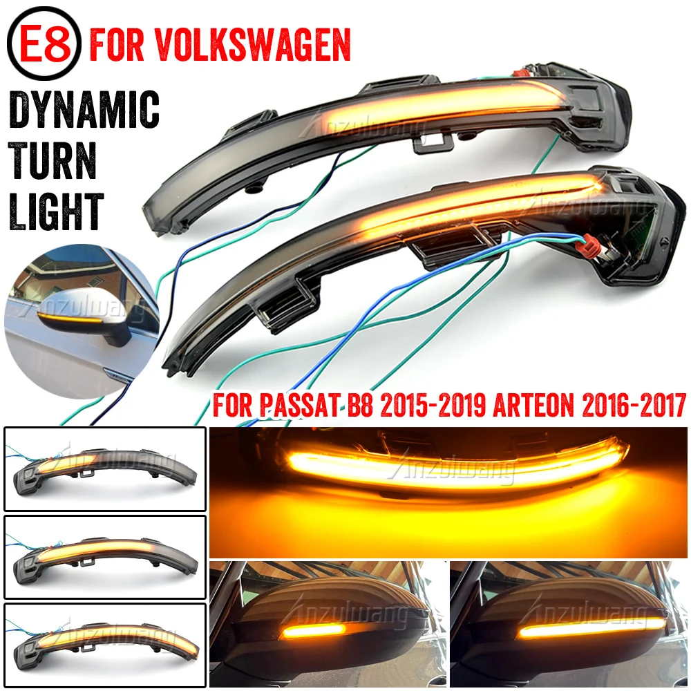 Led Dynamische Richtingaanwijzer Achteruitkijkspiegel Blinker Indicator Lamp Voor Volkswagen Voor Vw Golf 8 Gti R Gte Gtd MK8 2020 2021