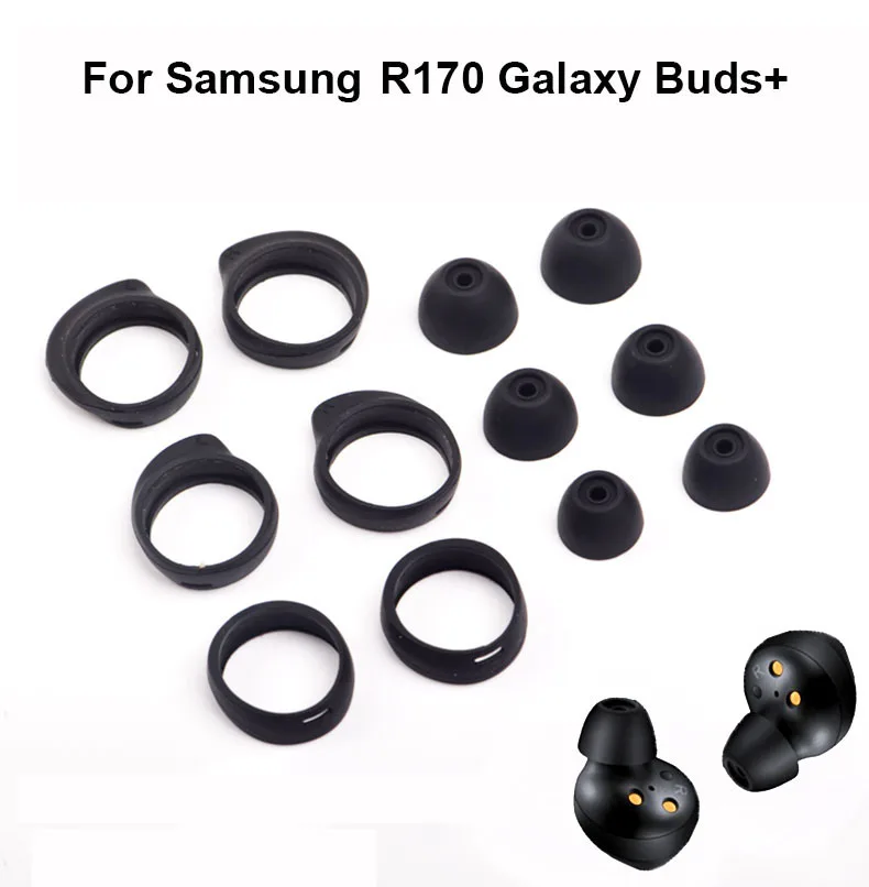 Earphone Silicone Case For Samsung R170/R175 Galaxy Buds+ Ear Pads Cushion Bluetooth Headset In-Ear Caps Covers Earbuds Eartips