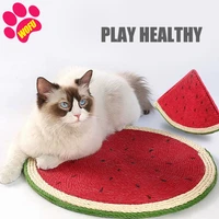 wofuwofu watermelon cat scratching mat natural sisal mat can be stitched protect carpets and sofas