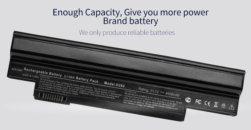 Apexway Laptop Battery for Acer Aspire One 253H 532h 532G AO532h for eMachines 350 UM09H31 UM09H41 UM09G31 UM09H75 eM350 NAV51