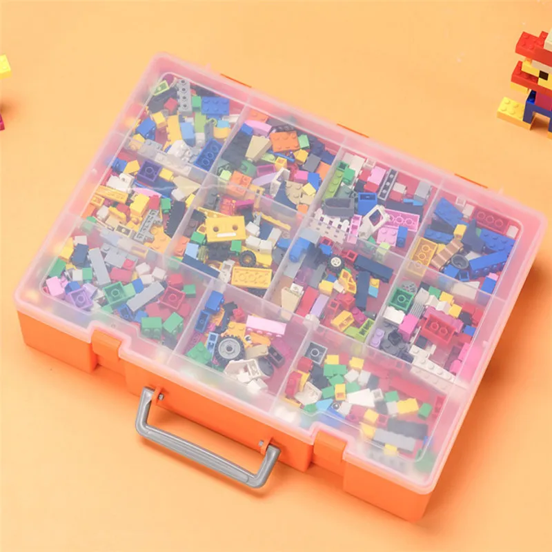 Очень большая многослойная прозрачная коробка для хранения Lego строительный блок