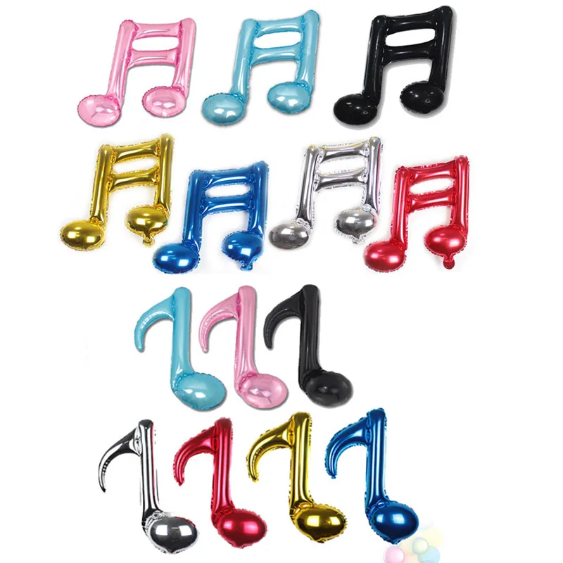 

music Note Balloons Summer Sweet Water Party Children Birthday Wedding Decoration Baby Shower Kids Toy