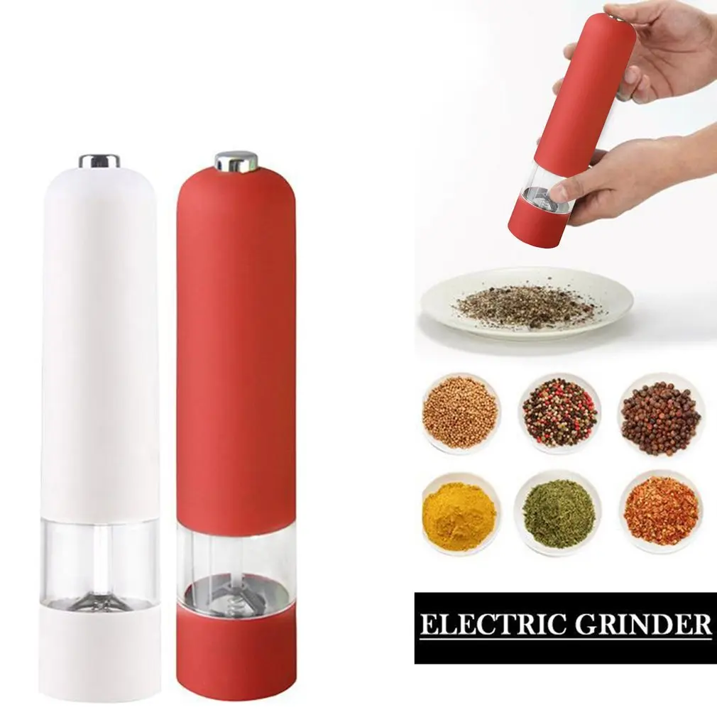 

Electric Automatic Pepper Salt Mill Gadget Kitchen Tools Seasoning Bottle Spice Grinder Kitchen Accessories With LED Light