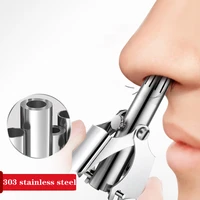 nose trimmer for men stainless steel manual trimmer for nose razor shaver washable nose ear hair trimer for men removal tools