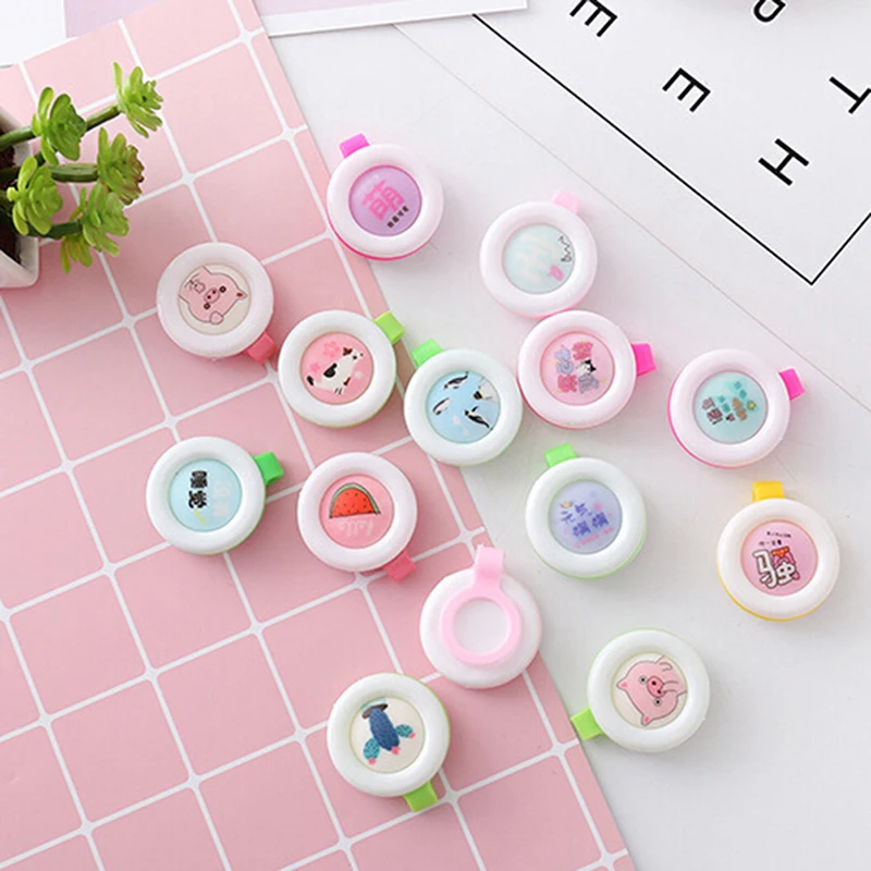 Мультяшная однотонная Пряжка для репеллента от комаров детей и беременных