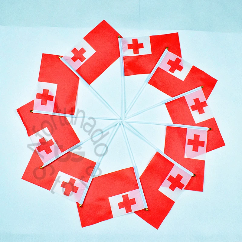 Tonga флаг баннер 14*21 см Фотофон |