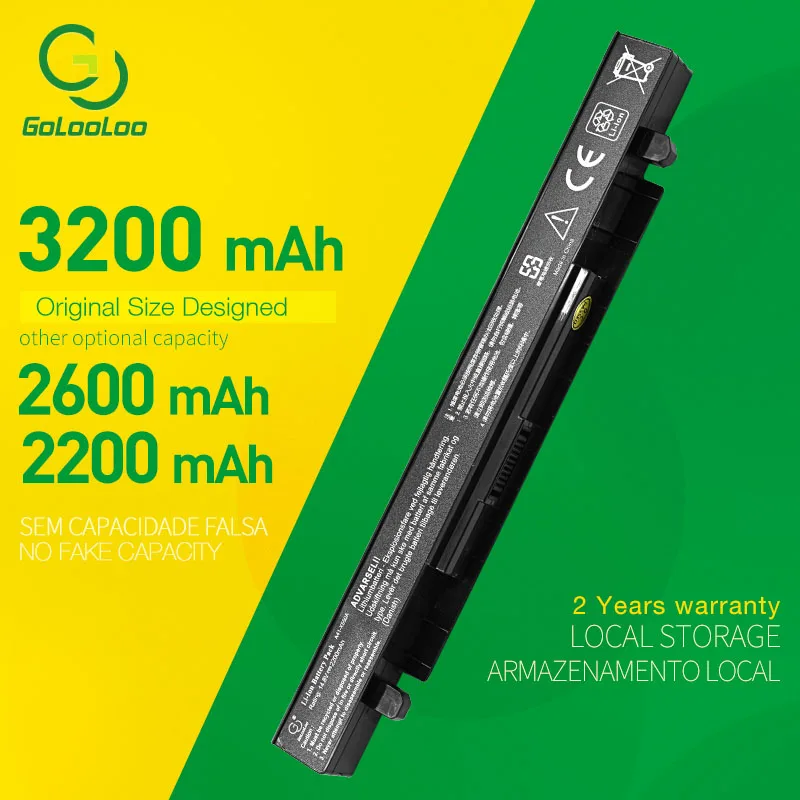 

14,8 V Аккумулятор для ноутбука Asus A41-X550 A450 A550 F450 F550 F552 K550 P450 P550 R409 R510 X450 X550 X550C X550A X550CA