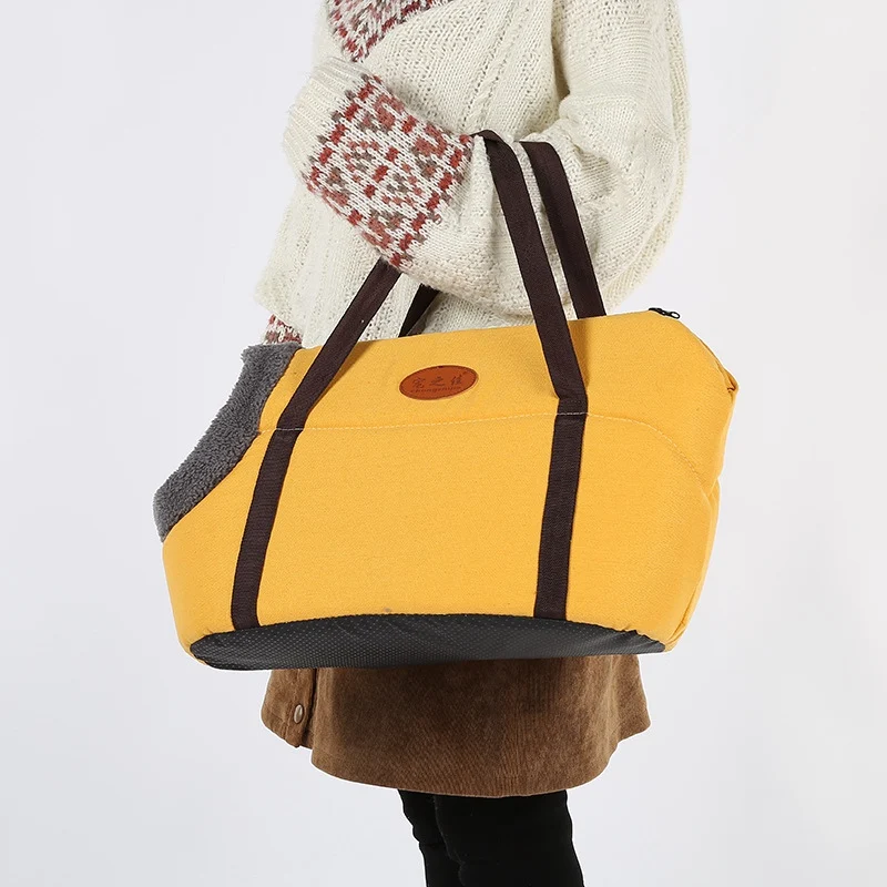 Теплая переноска для собак удобная моющаяся сумка домашних питомцев экологичные