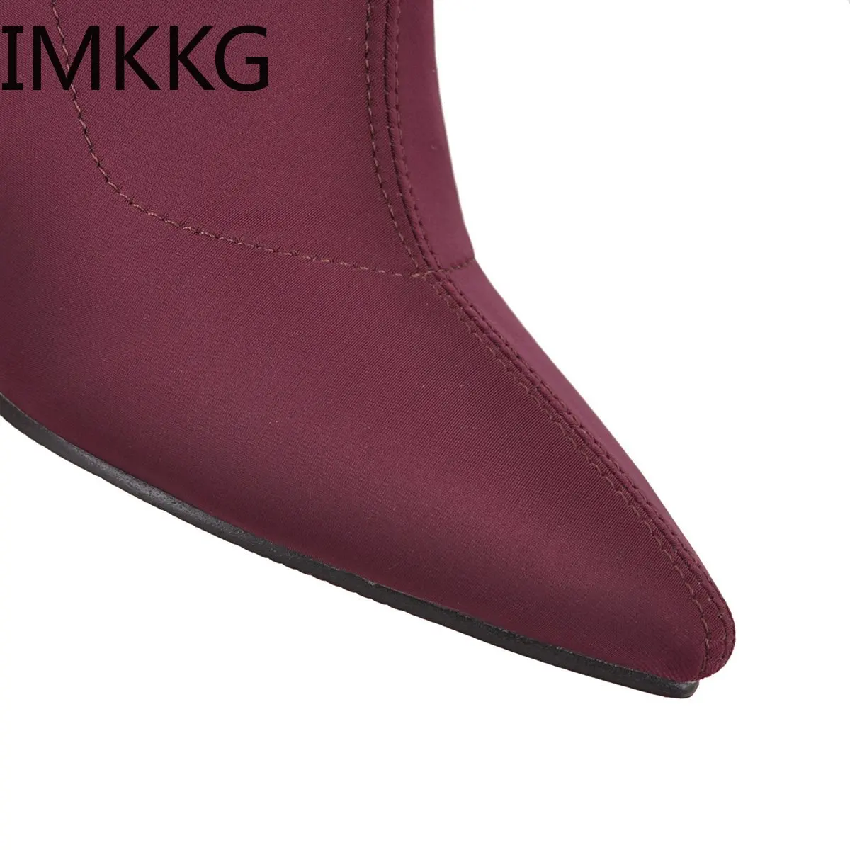 2020 женские ботильоны ботинки носки Универсальные на платформе с острым носком высоком квадратном каблуке