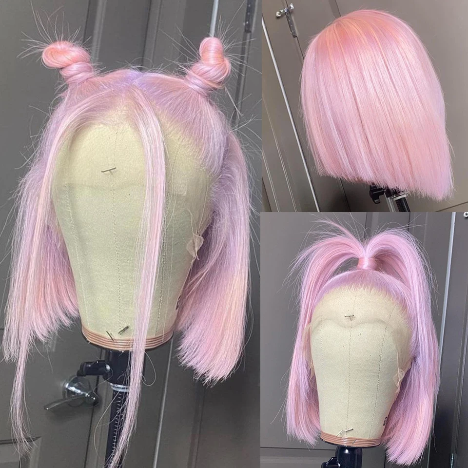 

Straight Bob Wig Lace Front Human Hair Wigs 613 Blonde Bob Wig Pixie Cut Wigs For Women Human Hair Grey Ginger HD Colored Wigs