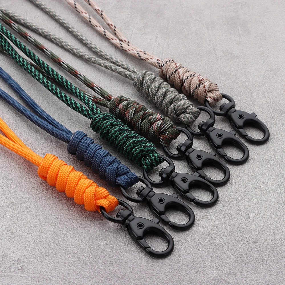 

Outdoor Rock Climbing Plastic Clip Hanging Neck Rope Lanyard for iPhone Camera USB Holder ID Pass Card Name Badge Holder