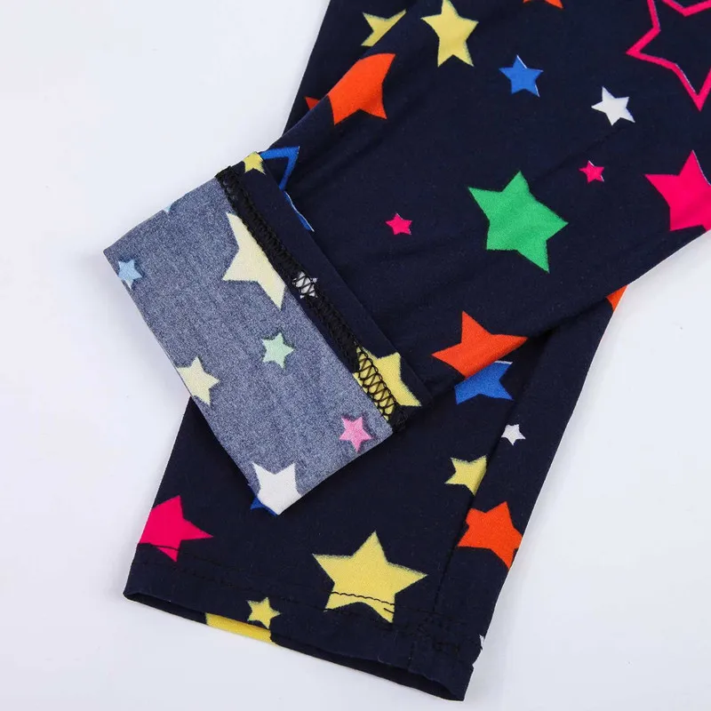 Новинка 2021 модные обтягивающие дышащие леггинсы с рисунком цветных звезд и