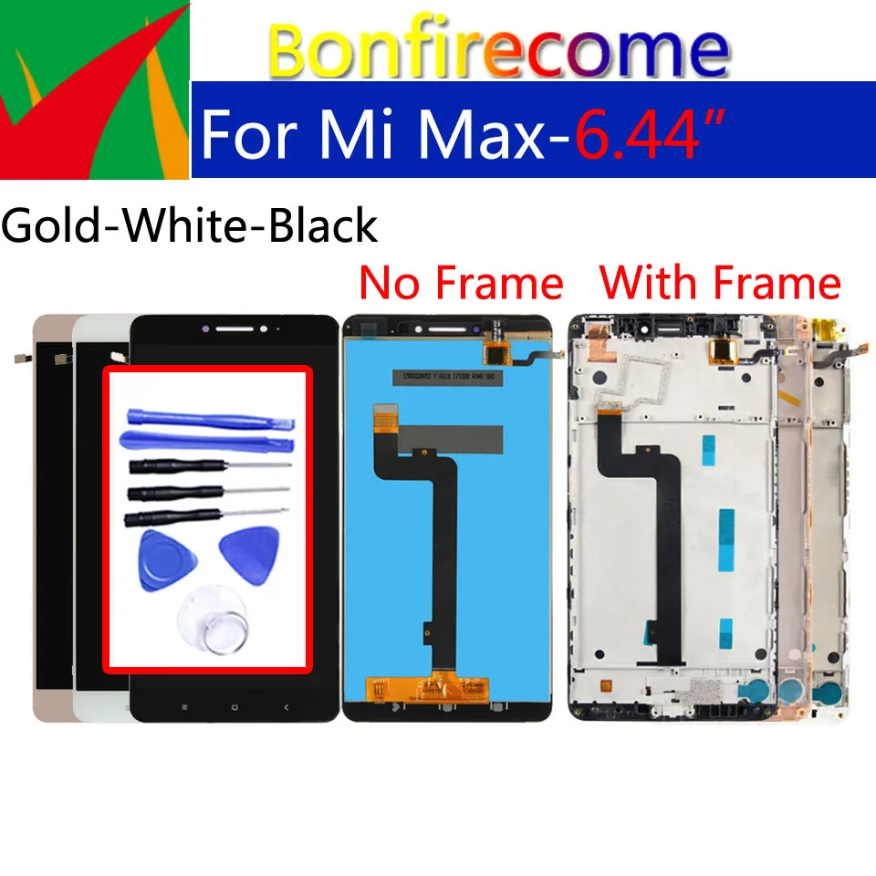 Оригинальный ЖК дисплей 6 44 дюйма для Xiaomi Max дигитайзер сенсорного экрана с рамкой
