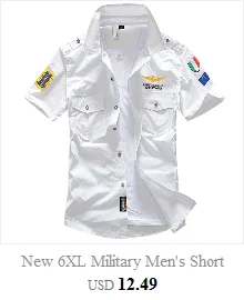 Новинка, 6XL, военные мужские рубашки с коротким рукавом, летняя мода, вышитые, высокое качество, хлопок, Air Force One MA1, Повседневная рубашка AE12002