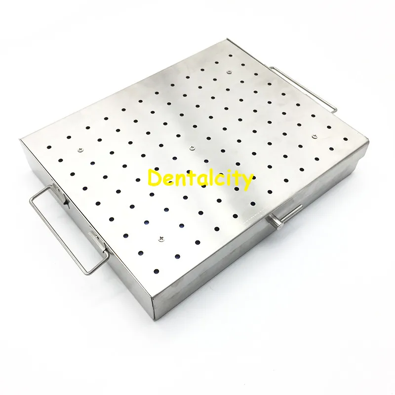 Алюминиевый контейнер для стерилизации с силиконовым ковриком хирургические