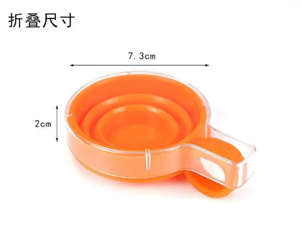 1 шт. чашка из силикагеля складная телескопическая портативная силиконовая для