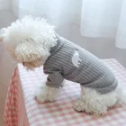 Однотонная одежда для щенков, Удлиненная рубашка, теплый свитер Тедди, вязаные пуловеры для домашних животных, одежда для собак, одежда для щенков