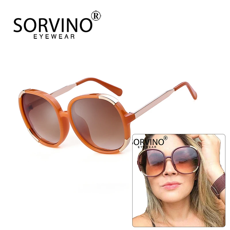 Очки солнцезащитные SORVINO SP176 женские модные двухцветные овальные брендовые