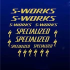 Виниловая наклейка на раму велосипеда S-works Sign sticker s горный велосипед Велоспорт гоночный велосипед стойка виниловая наклейка настенные велосипеды DecorAZ1002