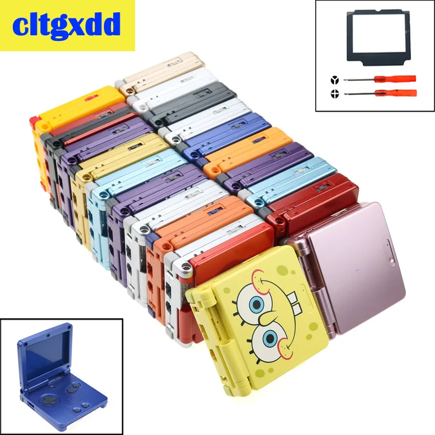 Cltgxdd мультяшный полный корпус с кнопкой Замена для Nintendo Gameboy Advance SP GBA игровой