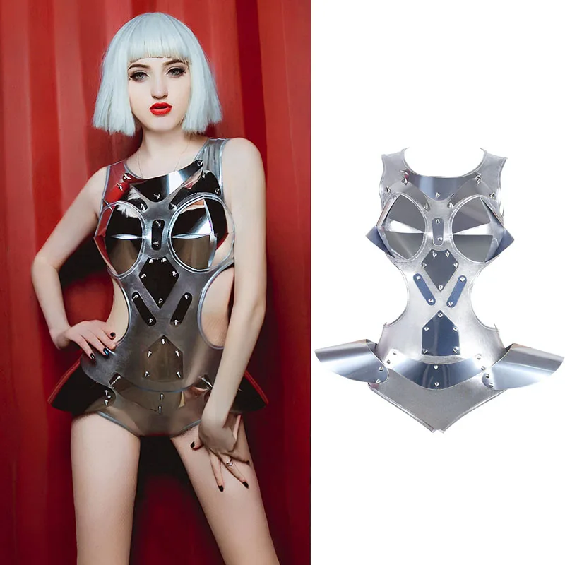 

Женский танцевальный костюм, серебристый комбинезон для танцев на Пилоне, Gogo, костюмы для танцев