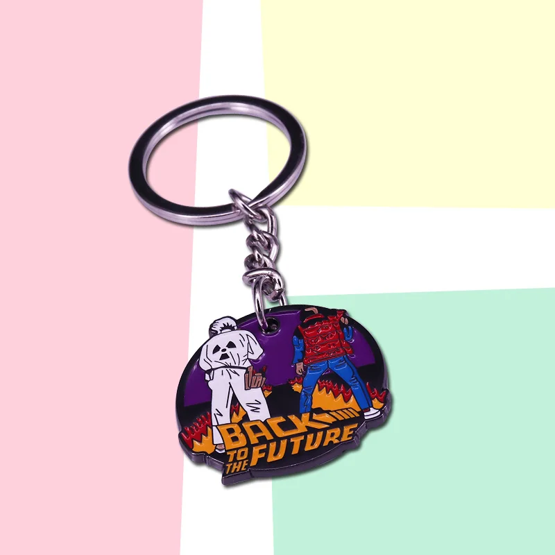 1980s классический пленка Back To The брелоки на будущее Doc И Марти брелок где мы