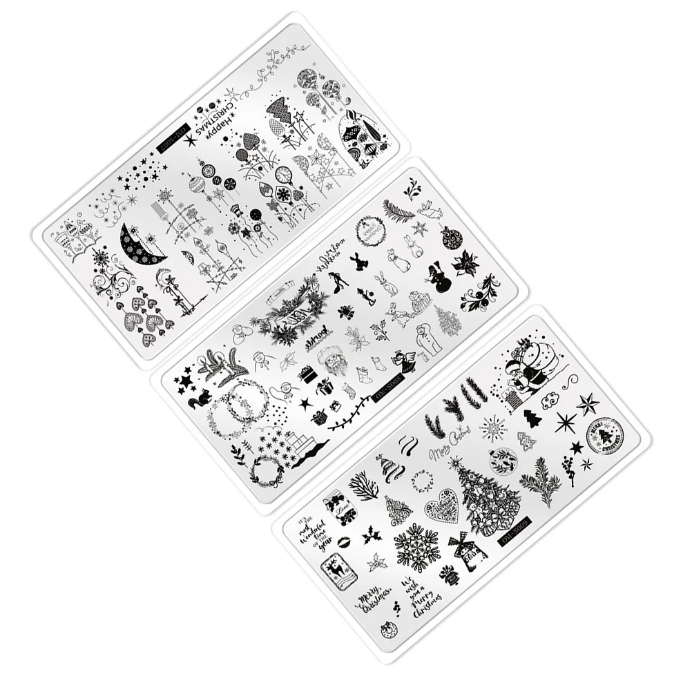 Наклейки для дизайна ногтей Рождественские Элементы художественные