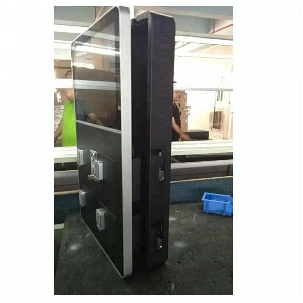 coin operated mobile phone charging kiosk charger station cell phone with advertising screen free global shipping