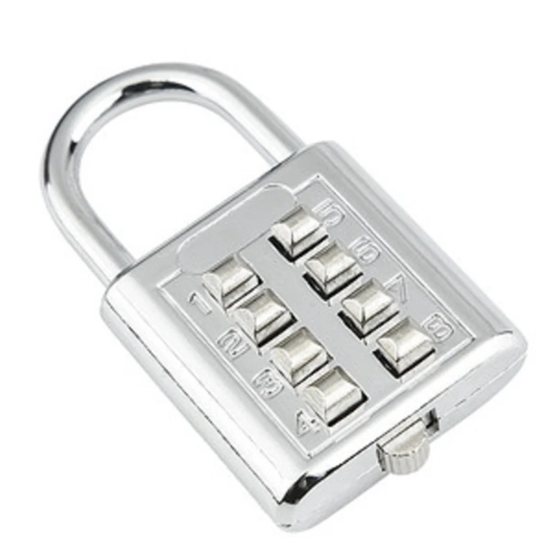 Замок с паролем для шкафа 8 цифр комбинация кнопка механический код навесной