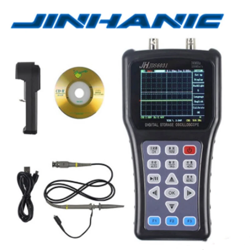 Ручной осциллограф JDS6031 1CH 30M 200MSa / S с USB зарядным устройством набор щупов