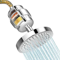 shower head and 15 stage shower filter high output hard water softener showerhead with filter cartridge