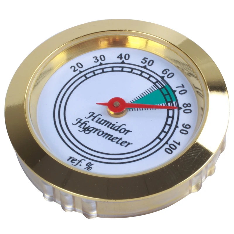 

1 шт. 43 мм Калибровочная Золотая рамка, Круглый гигрометр для металлической коробки сигар