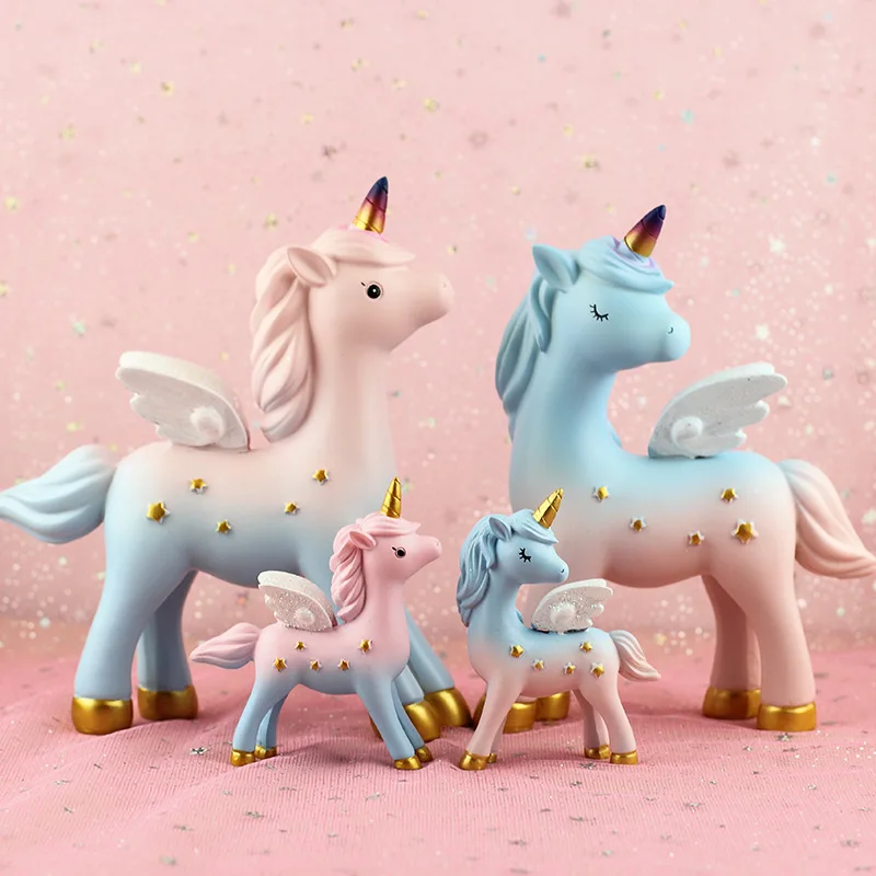 Статуэтка единорога Торт Топперы на торт вечерние топперы Единорог тема Дети